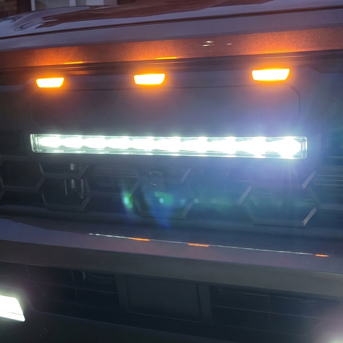 Tacoma Front Bumper Grille With LED & Light Bar Racing Grills With TRD PRO Style Upgrade for Toyota