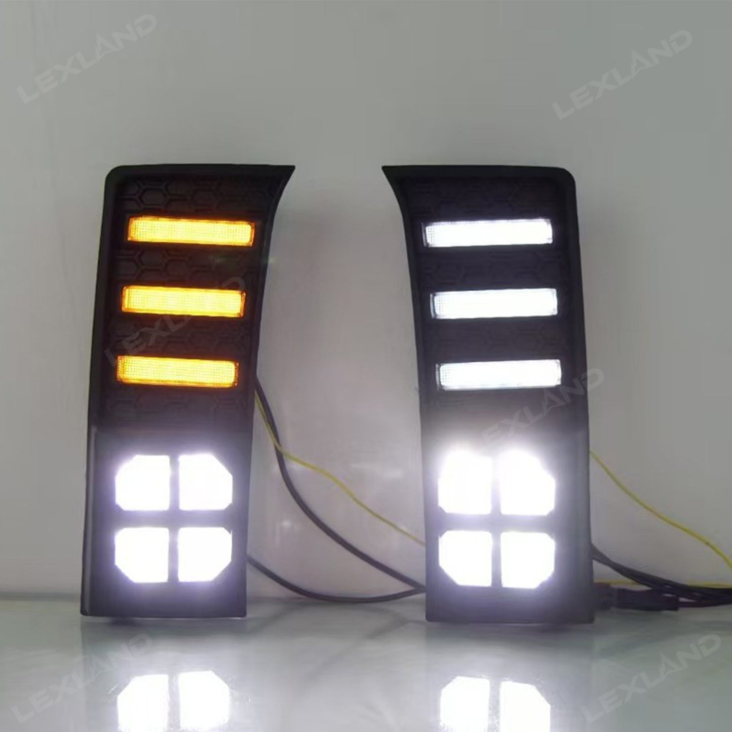 Tundra LED Daytime Running Lights Dual-Color DRL Sequential Turn Signal Lighting Upgrade for Toyota