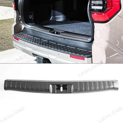4Runner Rear Bumper Guard Plate Cover ABS Glossy Carbon Fiber Style Rear Sill Guard Board Protector