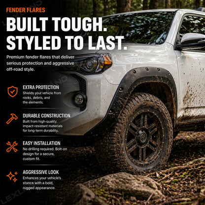 4Runner Fender Flares Pocket Style Wheel Arch Replacement Kit For Toyota