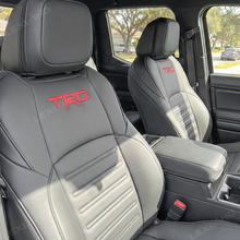 Tacoma /4Runner Seat Covers Embossed Nappa Leather Seat Protectors with TRD Logo for Toyota