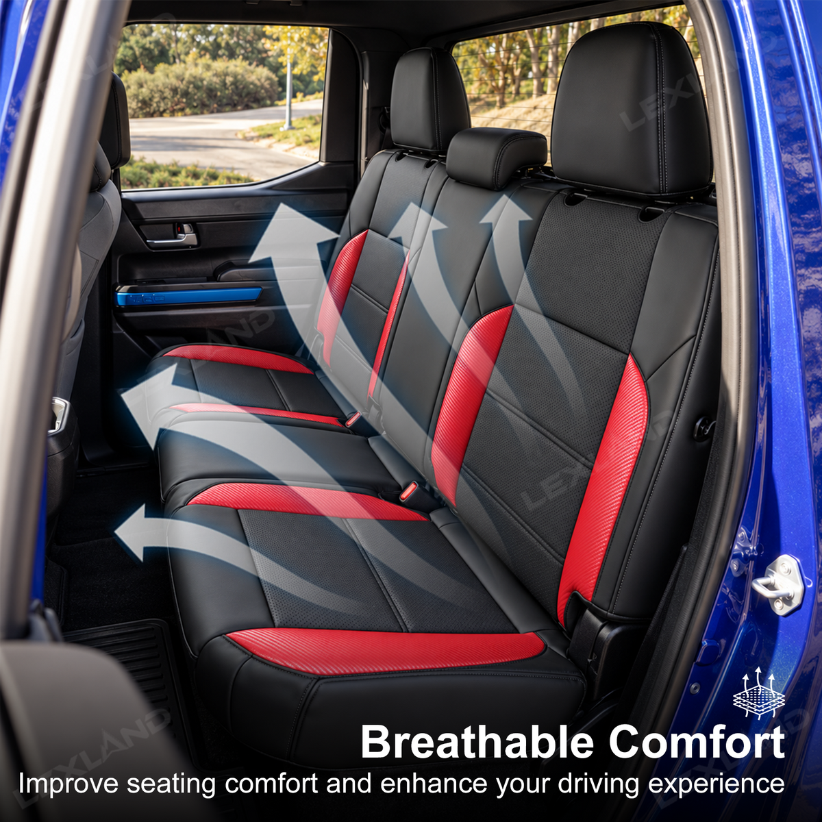 Tacoma /4Runner Seat Covers Carbon Fiber Style Seat Protector Interior Trim Upgrade for Toyota