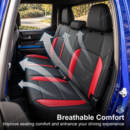 Tacoma /4Runner Seat Covers Carbon Fiber Style Seat Protector Interior Trim Upgrade for Toyota
