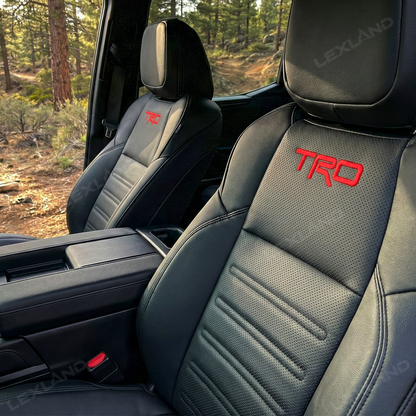 Tundra Seat Covers Embossed Seat Protectors with TRD Letter Style for Toyota