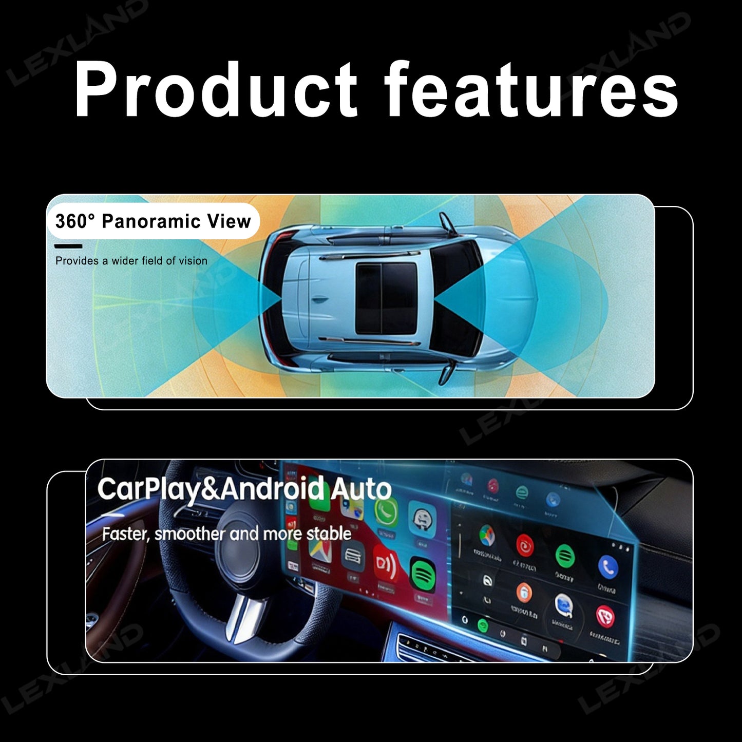 Tacoma/4Runner Head Unit Upgrade with Carplay & Android Auto 14.6" Center Console Navigation Multimedia Screen