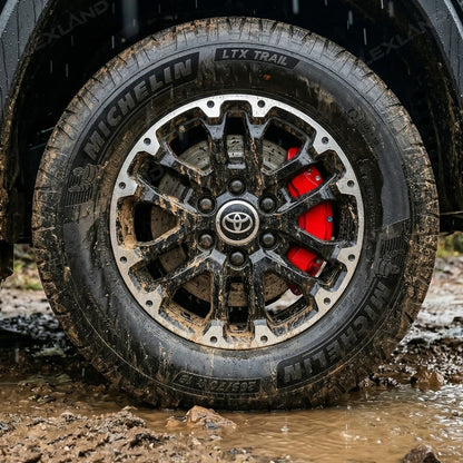 Tundra Brake Caliper Covers Front and Rear Bolt-On Caliper Protectors for Toyota