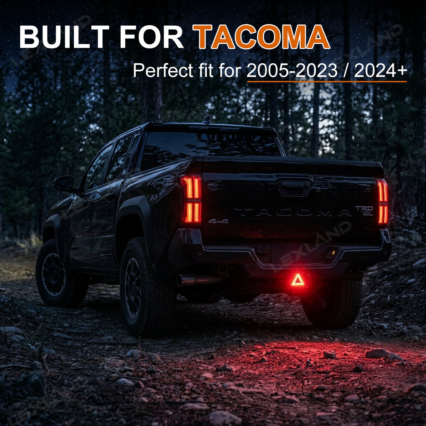 Tacoma Tow Hitch Receiver Brake Tail Light Hitch Mount LED Pod Reverse Kit for Toyota