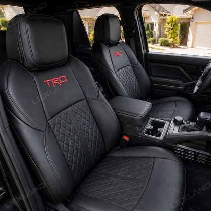 Tacoma/4Runner Seat Covers Diamond Pattern Seat Protectors TRD-Style Interior Protection for Toyota
