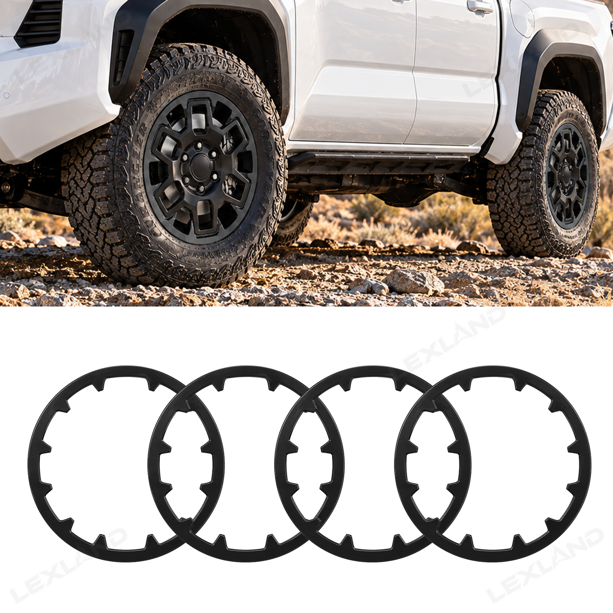 Tacoma TRD Off Road Wheel Rim Protector 17 Inch Rimcase Curb Rash Protection 4PCS for Toyota