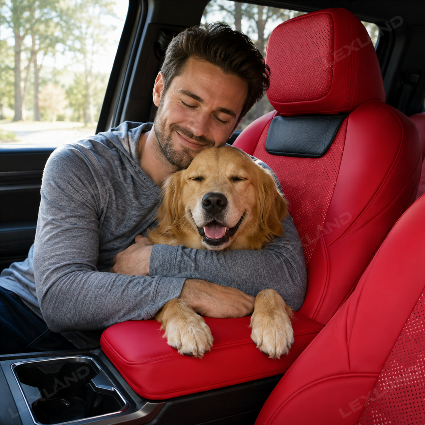 Tacoma Seat Covers with Carbon Fiber-Style Badge Embossed Nappa Camo Seat Protector for Toyota