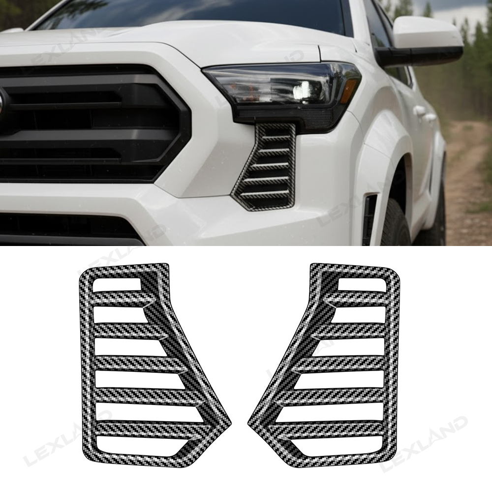 Tacoma Front Inlet Air Vent Trim Cover Headlight Side Grill Grille Mesh Panel