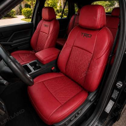 Tacoma/4Runner Seat Covers Diamond Pattern Seat Protectors TRD-Style Interior Protection for Toyota