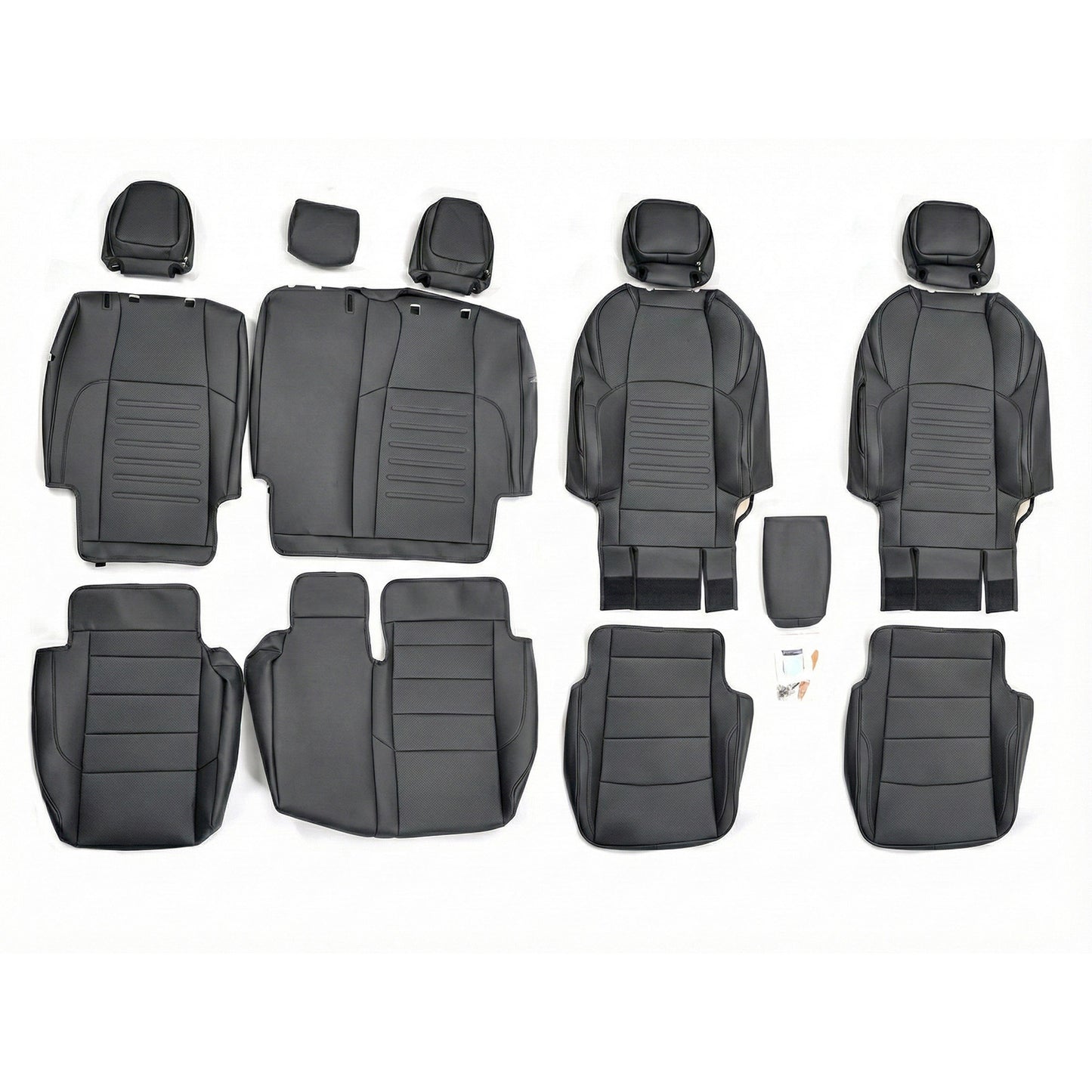 Tacoma /4Runner Seat Covers Embossed Nappa Leather Seat Protectors with TRD Style for Toyota
