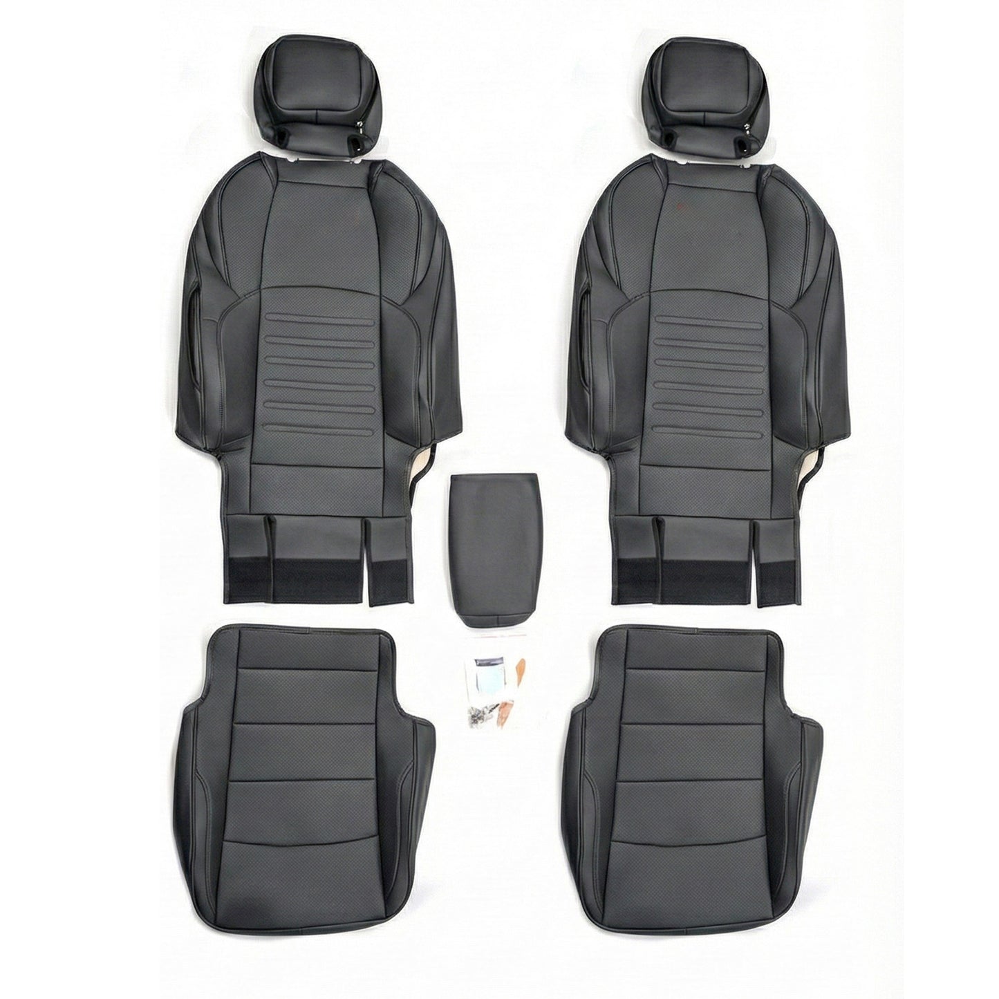 Tacoma Front Row Seat Covers Full Coverage Embossed Seat Protectors with TRD Letter Style for Toyota