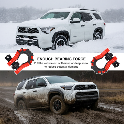 4Runner/Tacoma Rugged D-Ring Shackle Front Hook Brackets for Toyota