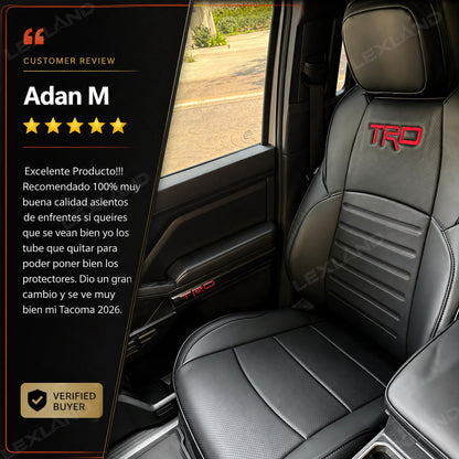 Tacoma /4Runner Seat Covers Full Coverage Embossed Seat Protector with TRD Style