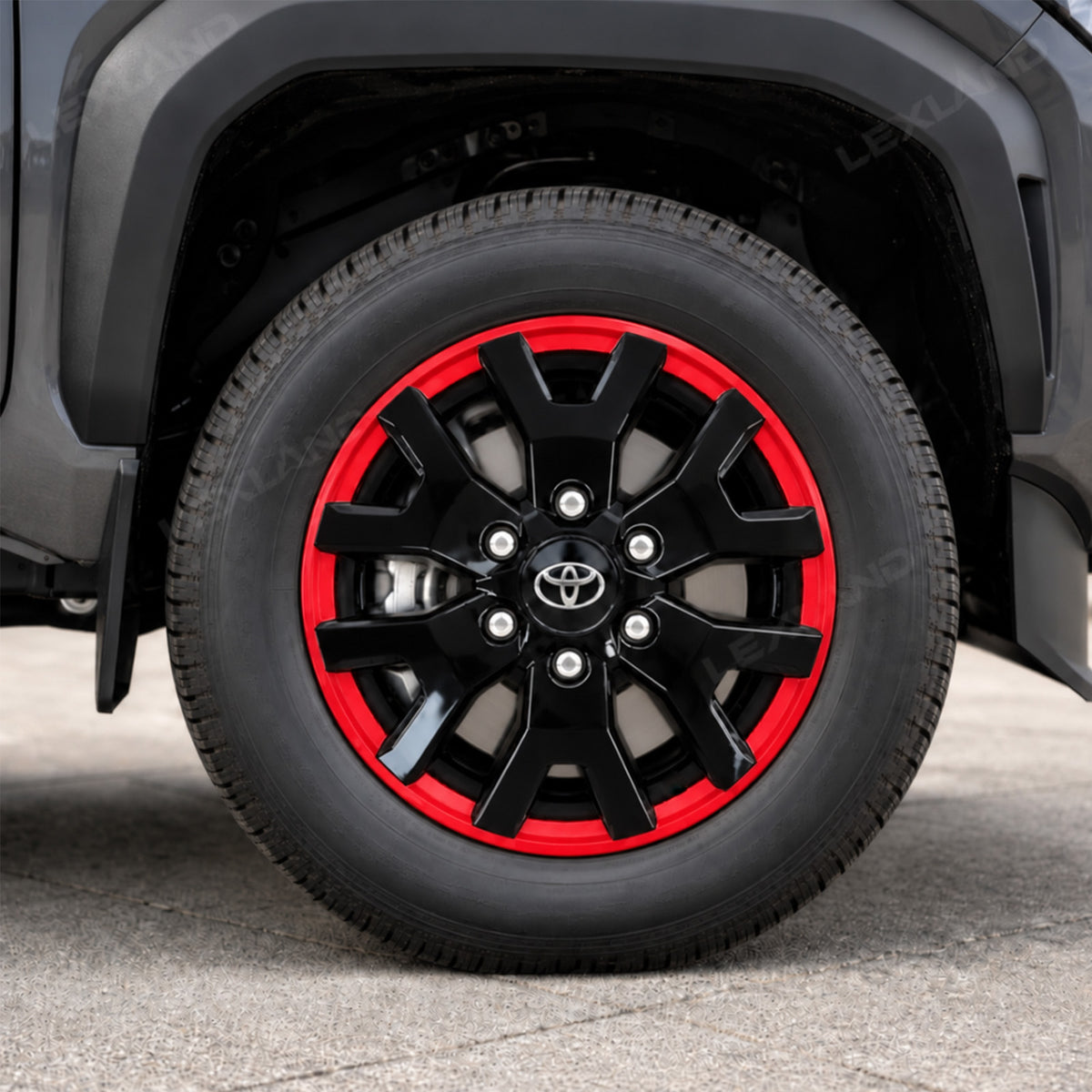 Tacoma SR5 17'' Wheel Covers Snap-On Wheel Skins OEM-Style Hubcaps 4PCS for Toyota