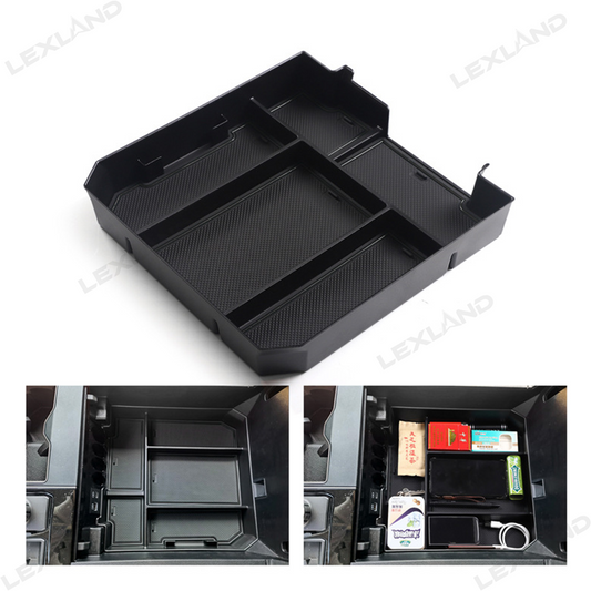 Tundra Center Console Organizer Tray & Dashboard Storage Box with Phone Slot for Toyota