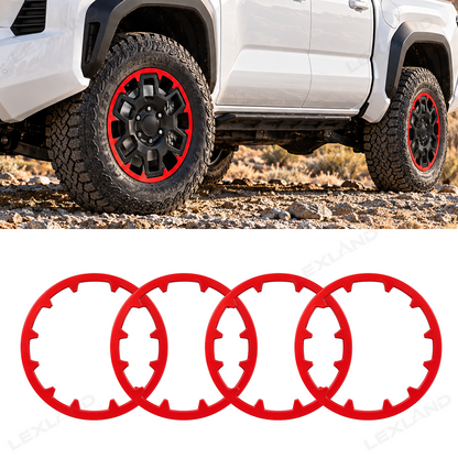 Tacoma TRD Off Road Wheel Rim Protector 17 Inch Rimcase Curb Rash Protection 4PCS for Toyota