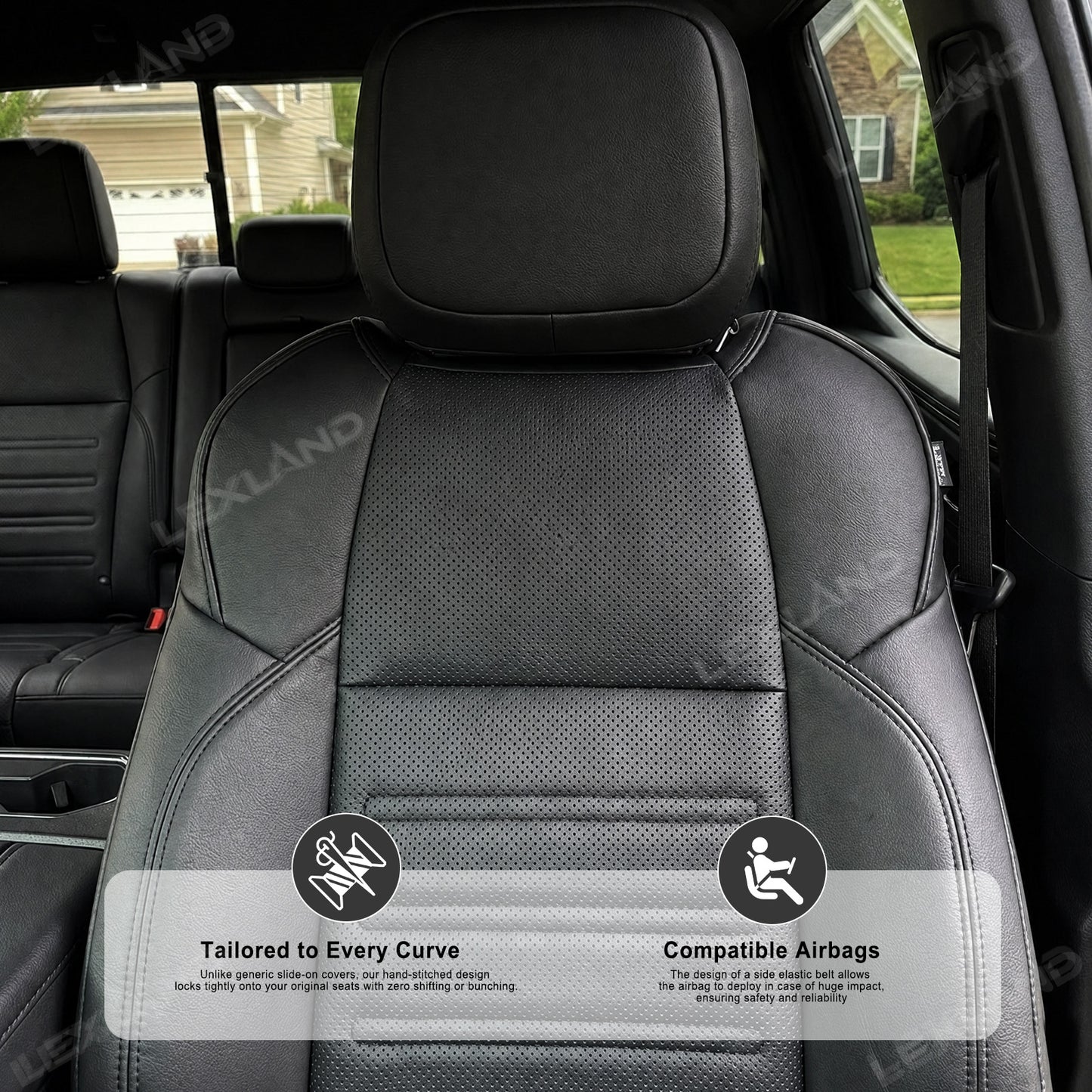 Tundra Seat Covers Embossed Seat Protectors with TRD Letter Style for Toyota