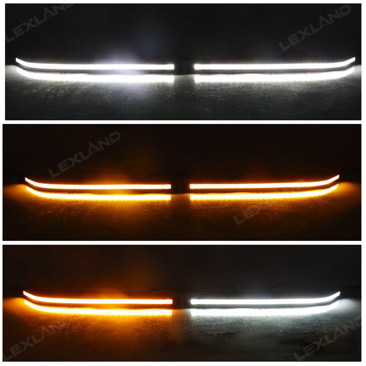 Tundra LED Daytime Running Lights DRL Grille Side Lights Dynamic Sequential Turn Signals