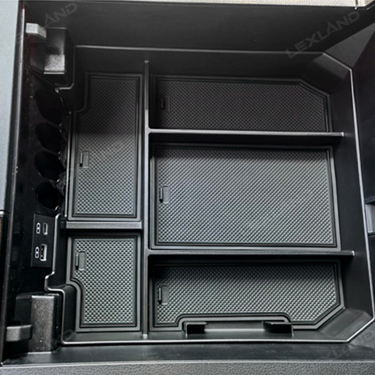 Tundra Center Console Organizer Tray & Dashboard Storage Box with Phone Slot for Toyota