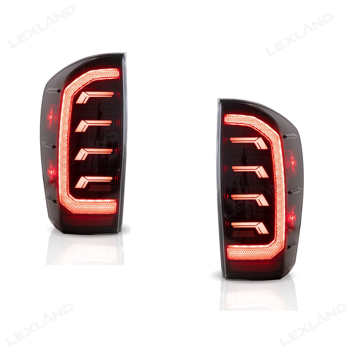 Tacoma LED Tail Lights Smoked Dynamic Form Lighting Sequential Rear Lamps Assembly for Toyota
