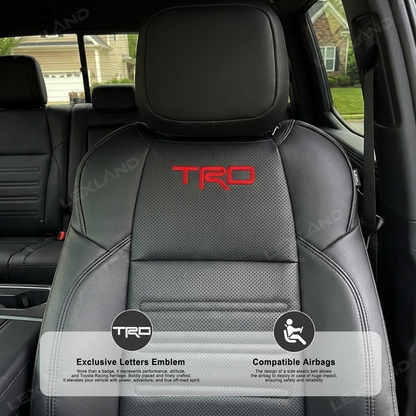 Tundra Seat Covers Embossed Seat Protectors with TRD Letter Style for Toyota