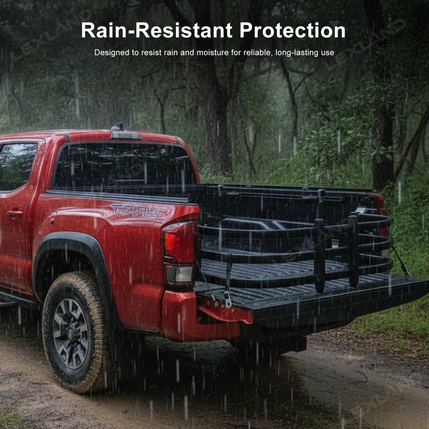 Tacoma Trunk Bed Extender Aluminum Alloy Tailgate Extender Cargo Extender Support for Toyota