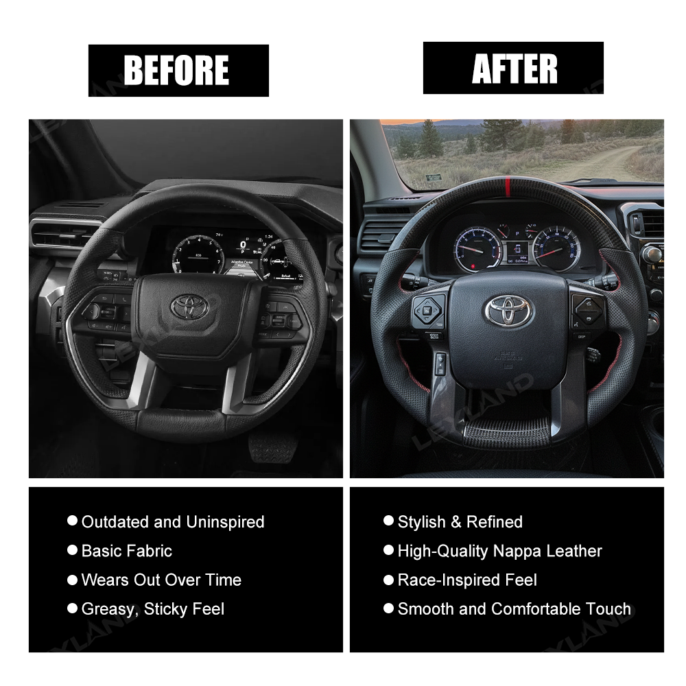 Tacoma /4Runner Steering Wheel Carbon Fiber Style Driving Wheel for Toyota