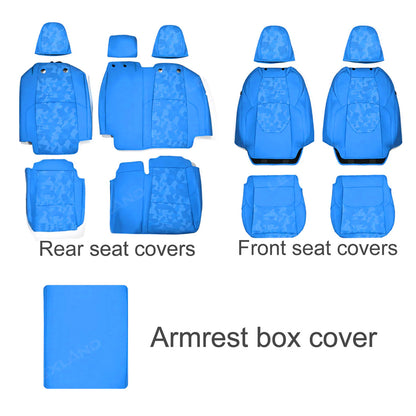 Tacoma Seat Covers Blue Camo Seat Protectors for Toyota