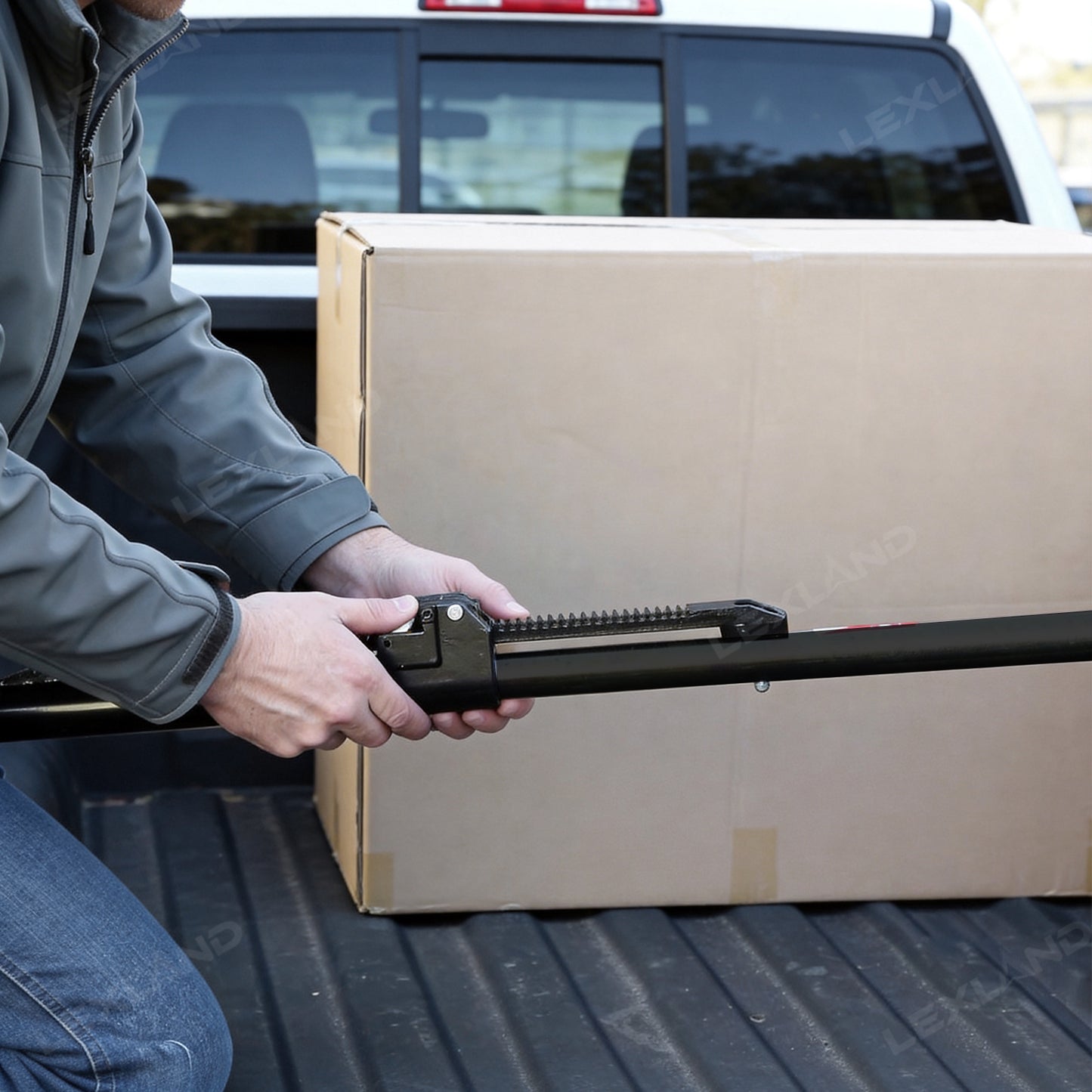 Tacoma/4Runner Cargo Stabilizer Bar Adjustable Truck Bed Load Stop Divider Bar for Toyota