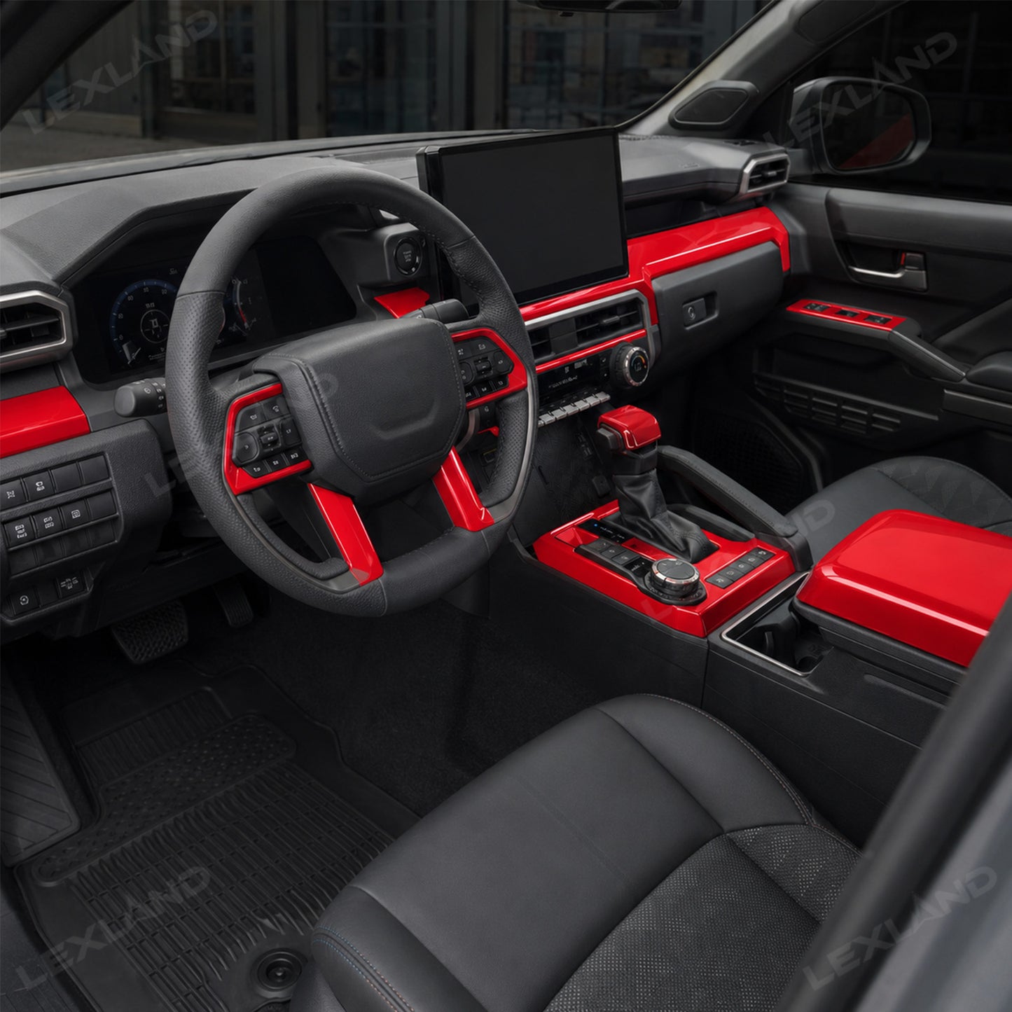 Tacoma Interior Accessories Kit ABS Central Control Cover Trim for Toyota
