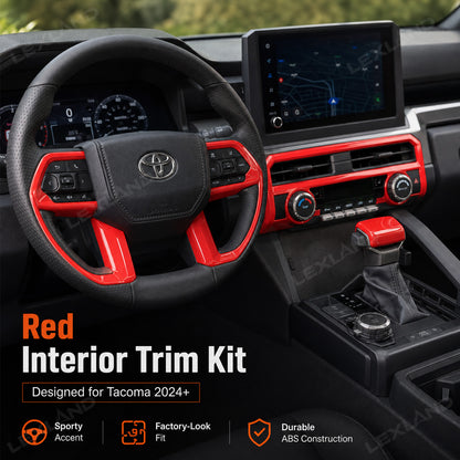 Tacoma Interior Accessories Kit ABS Central Control Cover Trim for Toyota