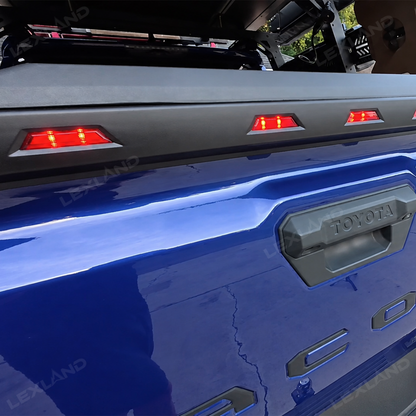 Tacoma Tailgate Protector with LED Lights Rear Tailgate Guard for Toyota