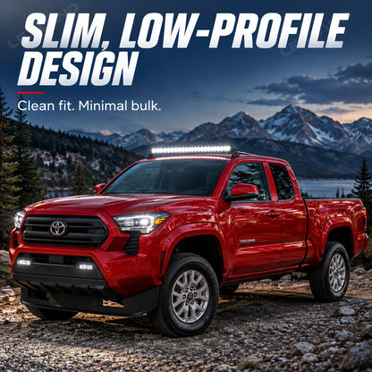Tacoma Roof Combo Slim LED Work Light Bar 45-Inch Roof-Mounted Off-Road Driving Light for Toyota