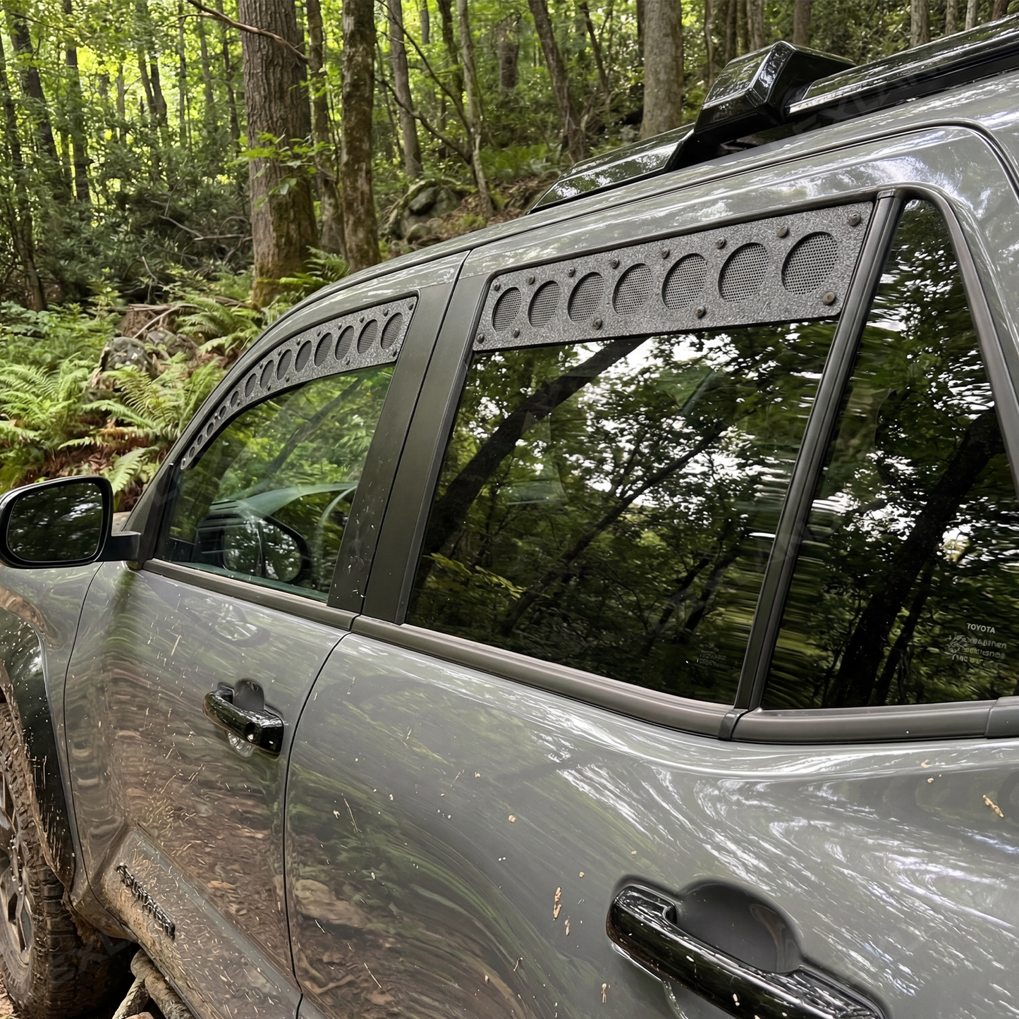 4Runner Side & Rear Window Vents Breathable Ventilation Bug Protection Privacy Shield for Toyota