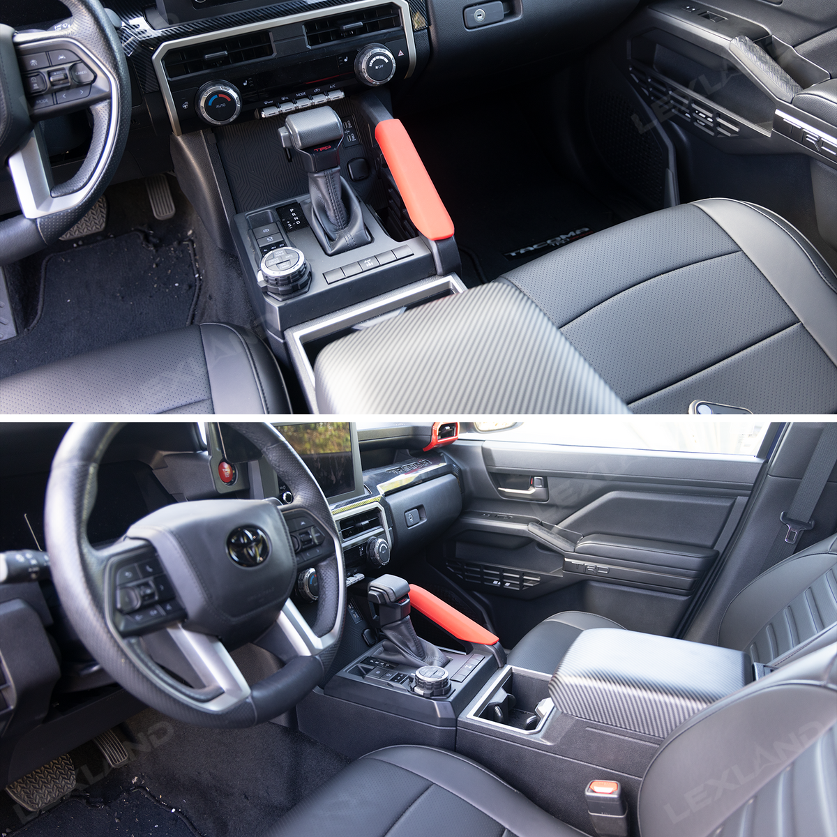 Tacoma Center Console Grab Handle Cover Silicone Interior Cover Trim for Toyota