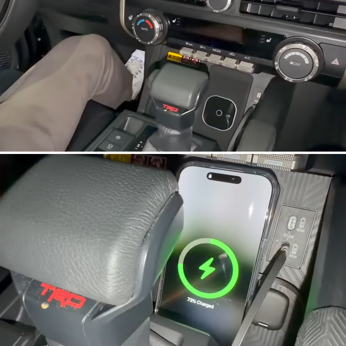 4Runner/Tacoma Magnetic Wireless Charger 15W Phone Charging Pad Upgrade Kit for Toyota