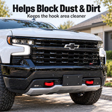Silverado 1500 Front Tow Hook Covers Silicone Tow Hook Caps Protectors for Chevrolet