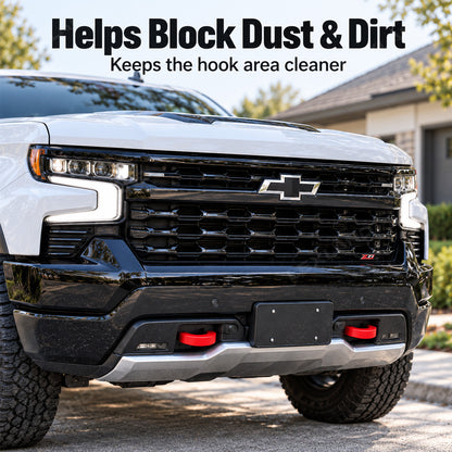 Silverado 1500 Front Tow Hook Covers Silicone Tow Hook Caps Protectors for Chevrolet
