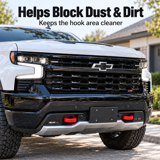 Silverado 1500 Front Tow Hook Covers Silicone Tow Hook Caps Protectors for Chevrolet