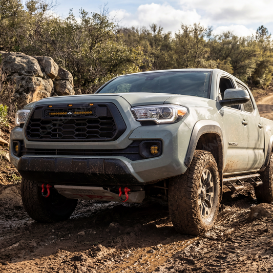 Tacoma Front Tow Hooks & Shackle Bracket Bolt-On Recovery Points 2PCS for Toyota