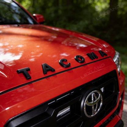 Tacoma Hood Letter Inserts Black Emblem Overlays For Toyota