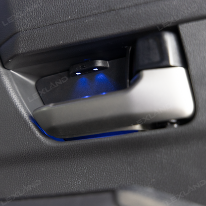 4Runner Door Ambient Lighting Kit Multi-color LED Door Handle Cup Lights 4PCS for Toyota