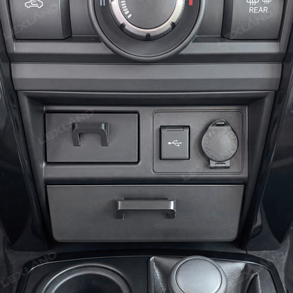 4Runner Storage Drawer Organizer Center Console Cubby Upper & Lower Storage Box 2PCS for Toyota