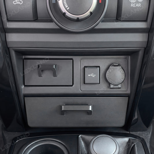 4Runner Storage Drawer Organizer Center Console Cubby Upper & Lower Storage Box 2PCS for Toyota