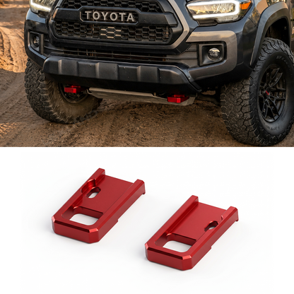 Tacoma Aluminum Front Tow Hooks Recovery Hooks Tow Points 2PCS for Toyota