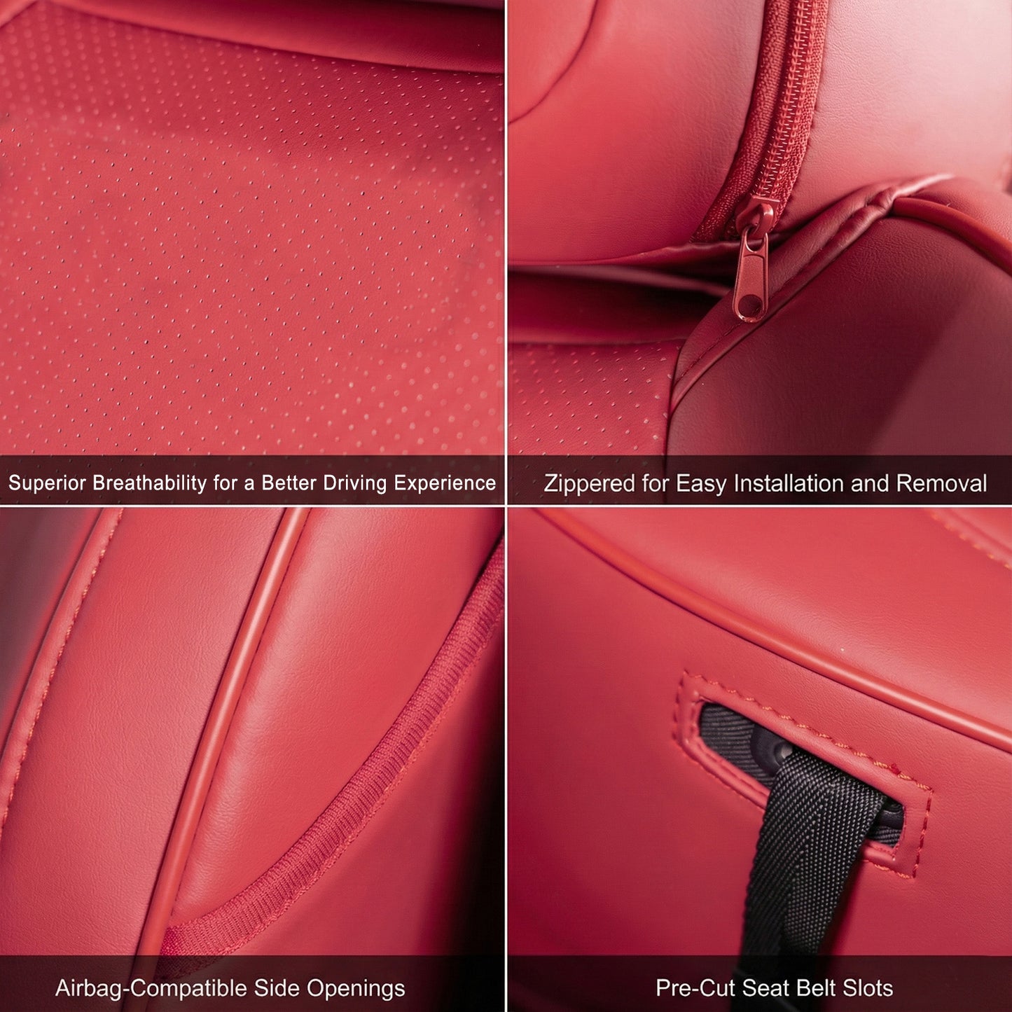 Tacoma 3rd Gen Seat Covers Embossed Seat Protectors with TRD Style for Toyota