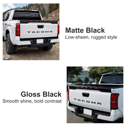 Tacoma Tailgate Protector with LED Lights Rear Tailgate Guard for Toyota